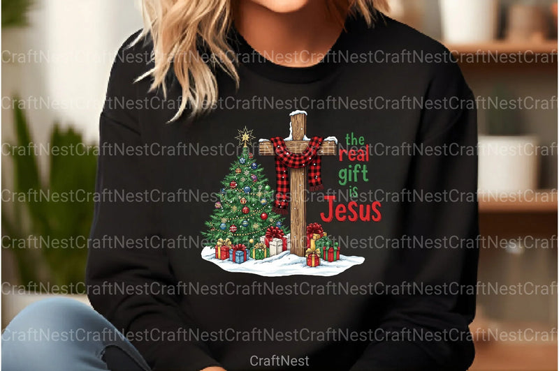 Real Gift Jesus Christmas Clipart Bundle - CraftNest - Digital Crafting and Art