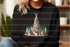 White Christmas Tree Clipart Bundle - CraftNest - Digital Crafting and Art