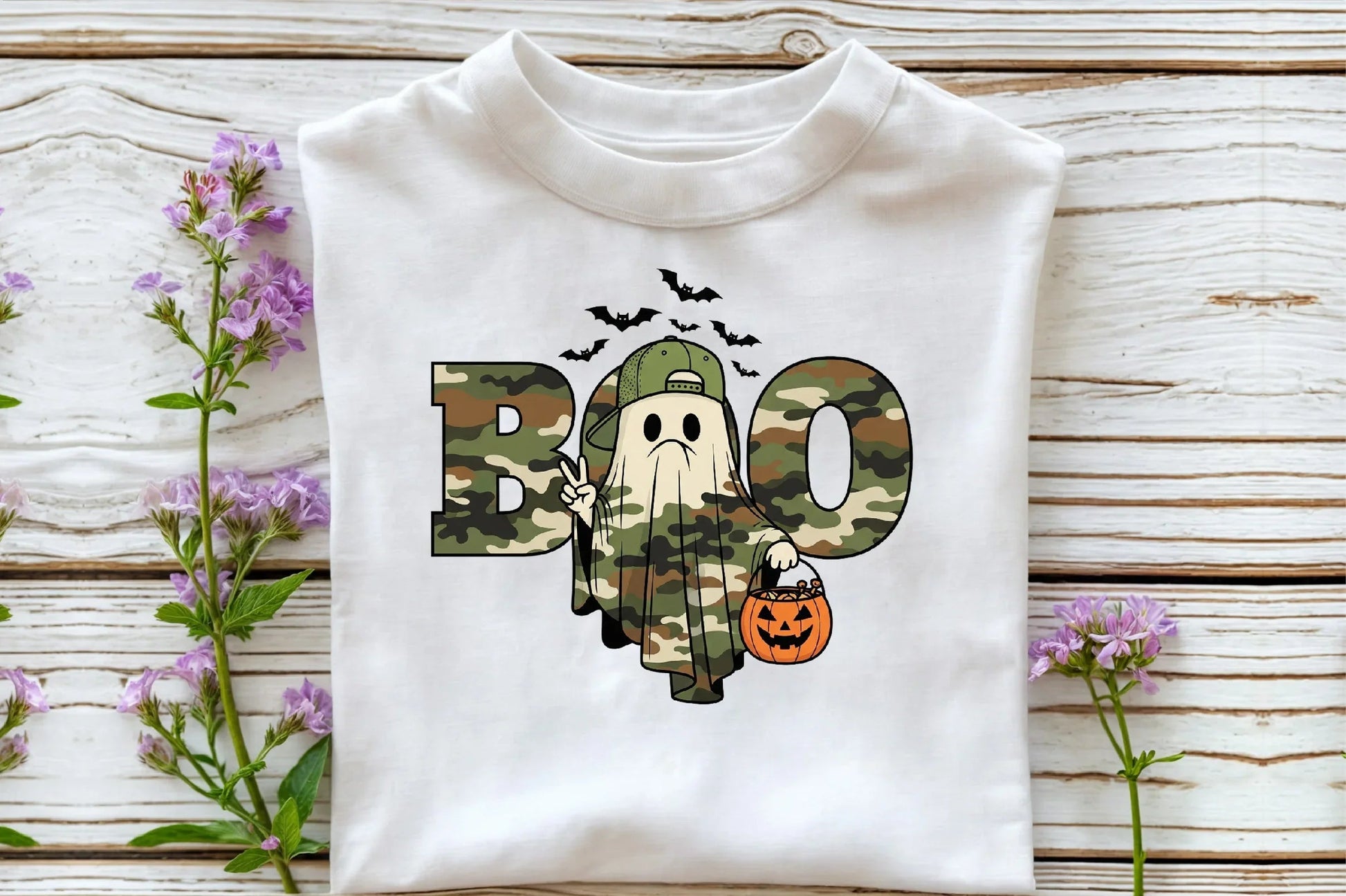 Camo Boo Halloween Clipart Bundle - CraftNest - Digital Crafting and Art