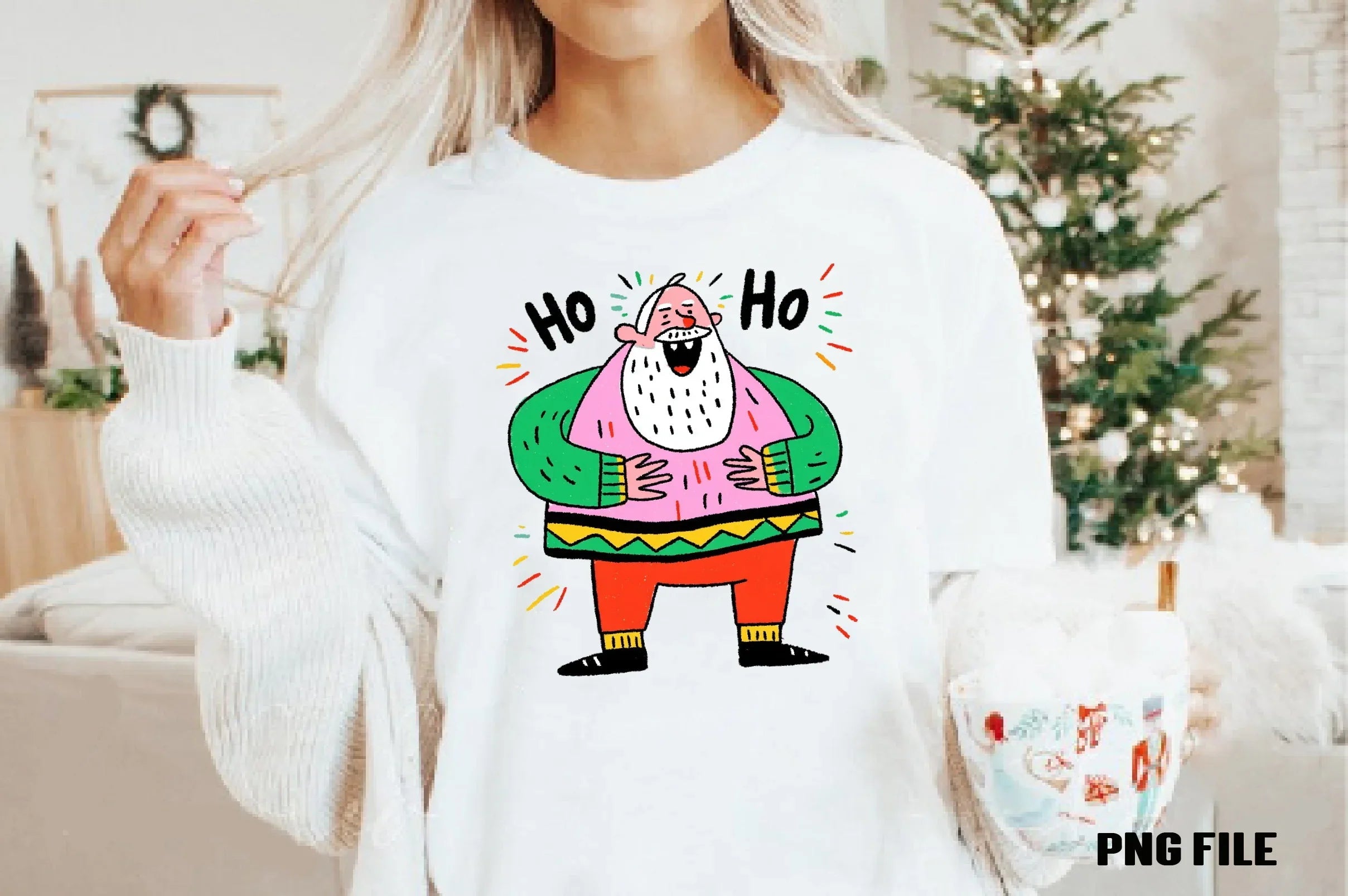 Retro Funny Christmas Santa Clipart Bundle - CraftNest - Digital Crafting and Art