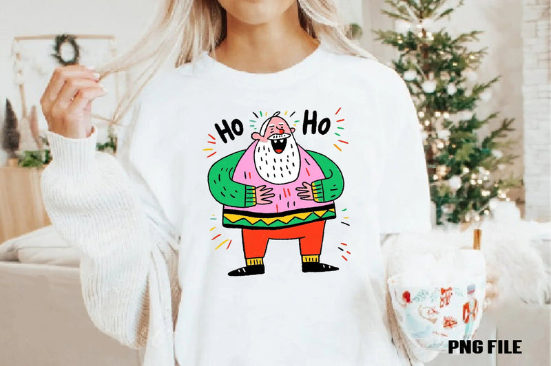 Retro Funny Christmas Santa Clipart Bundle - CraftNest - Digital Crafting and Art