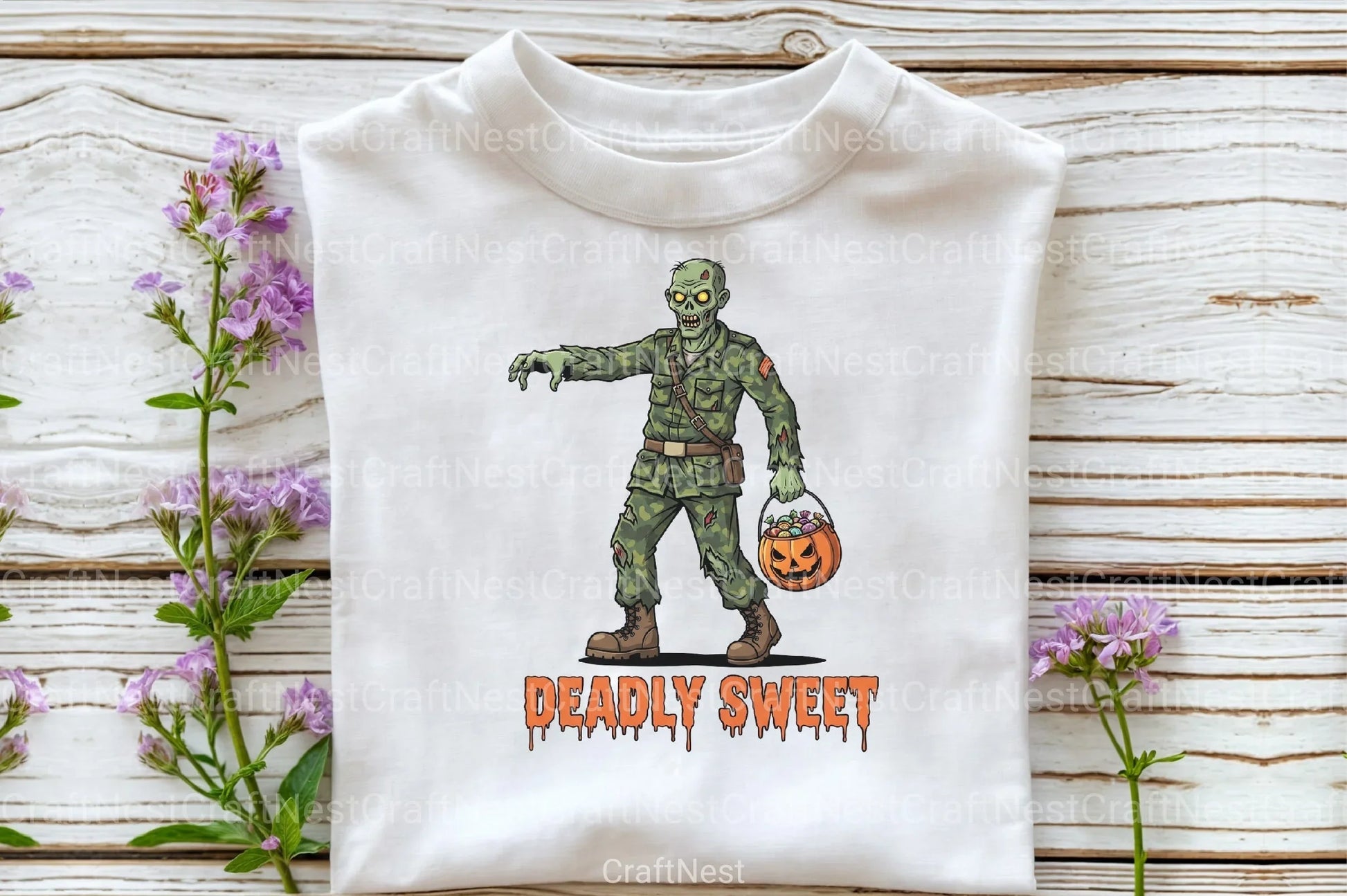 Camo Zombie Halloween Clipart Bundle - CraftNest - Digital Crafting and Art