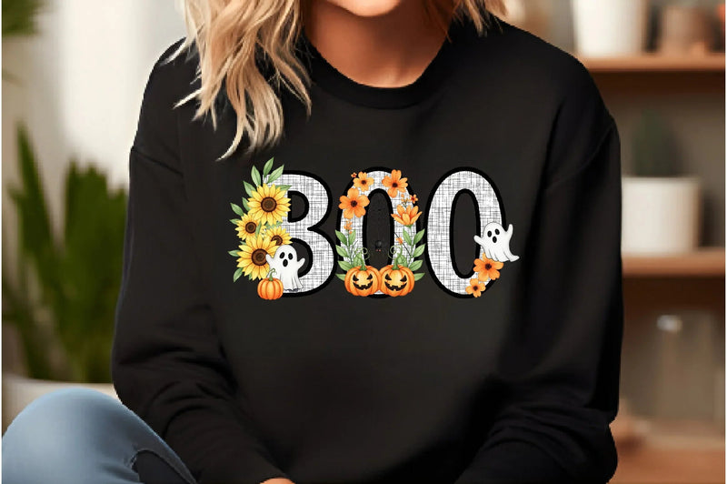 Floral Halloween Boo Clipart Bundle - CraftNest - Digital Crafting and Art