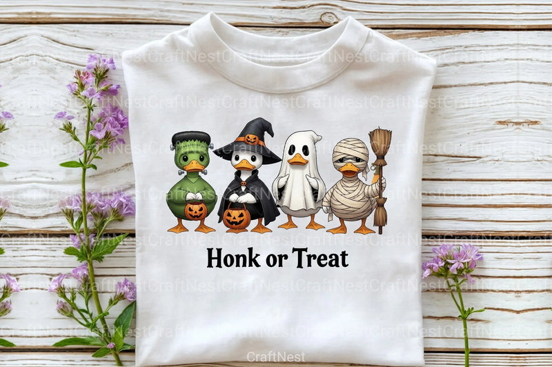 Halloween Goose Trick or Treat Clipart Bundle - CraftNest - Digital Crafting and Art