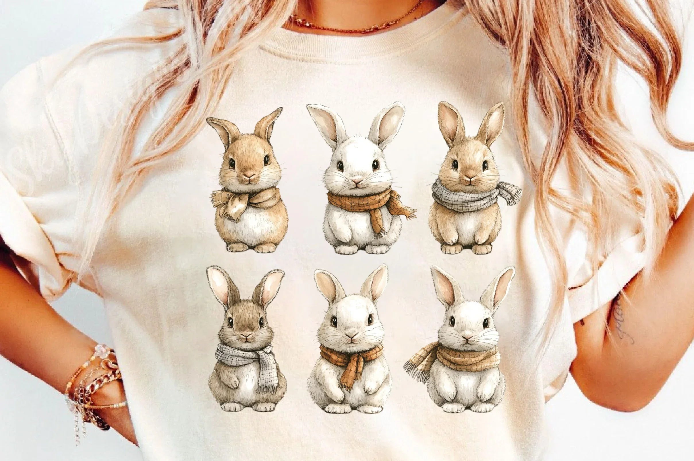 Cartoon Rabbit Clipart Bundle - CraftNest - Digital Crafting and Art