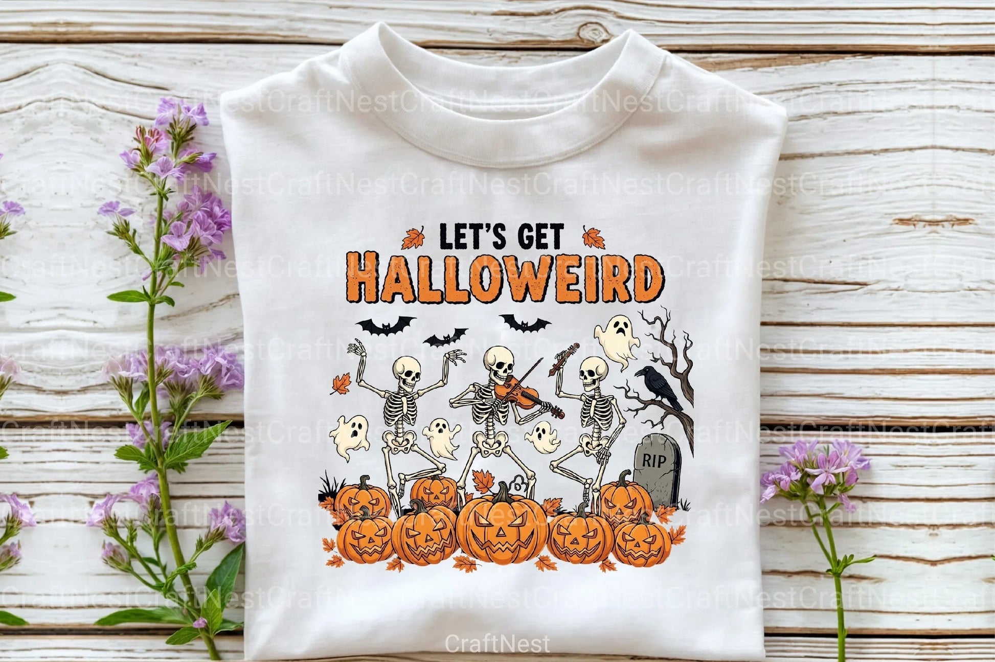 Halloweird Halloween Skeleton Clipart Bundle - CraftNest - Digital Crafting and Art