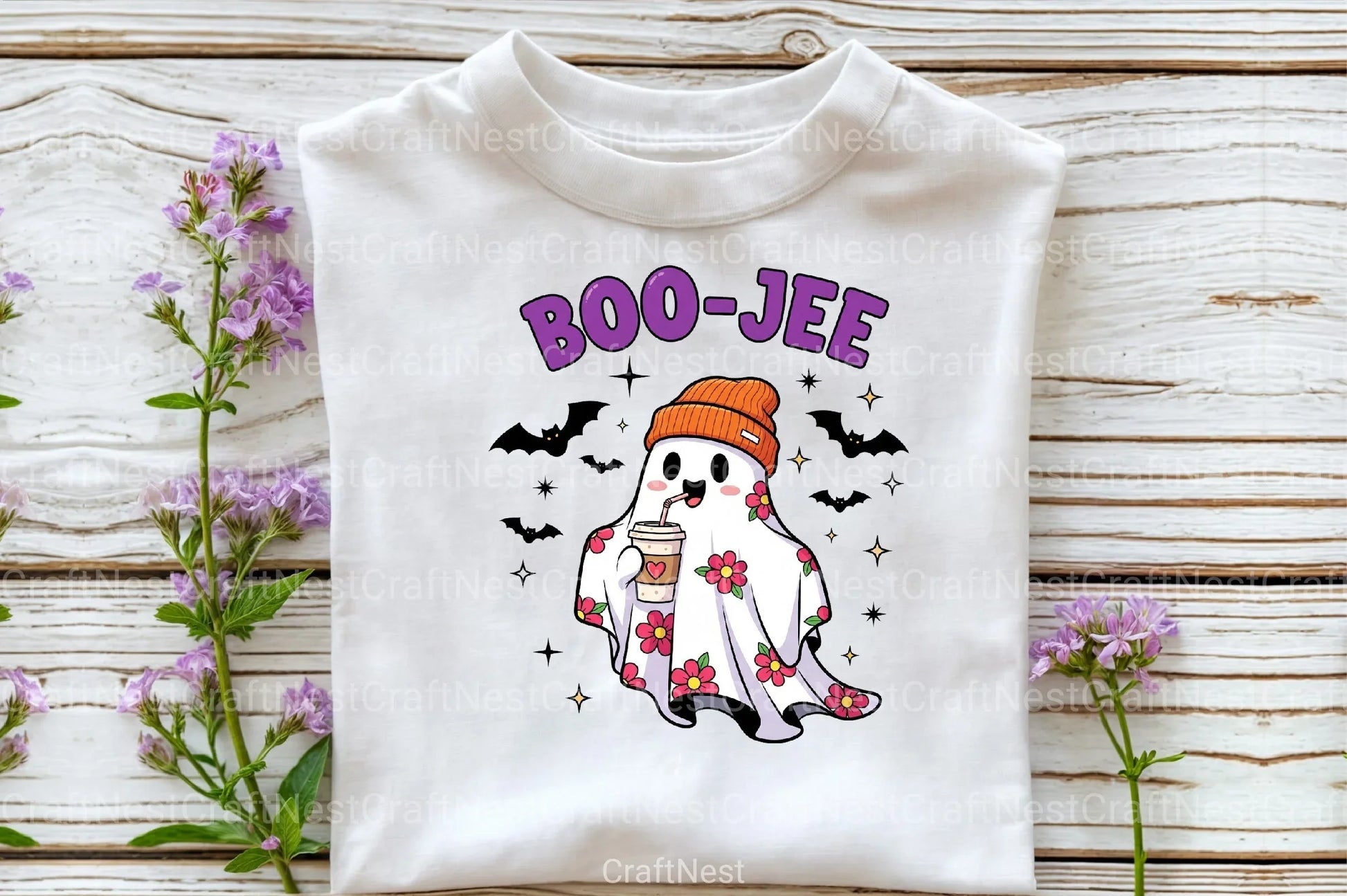 Retro Halloween Ghost Clipart Bundle 99 - CraftNest - Digital Crafting and Art