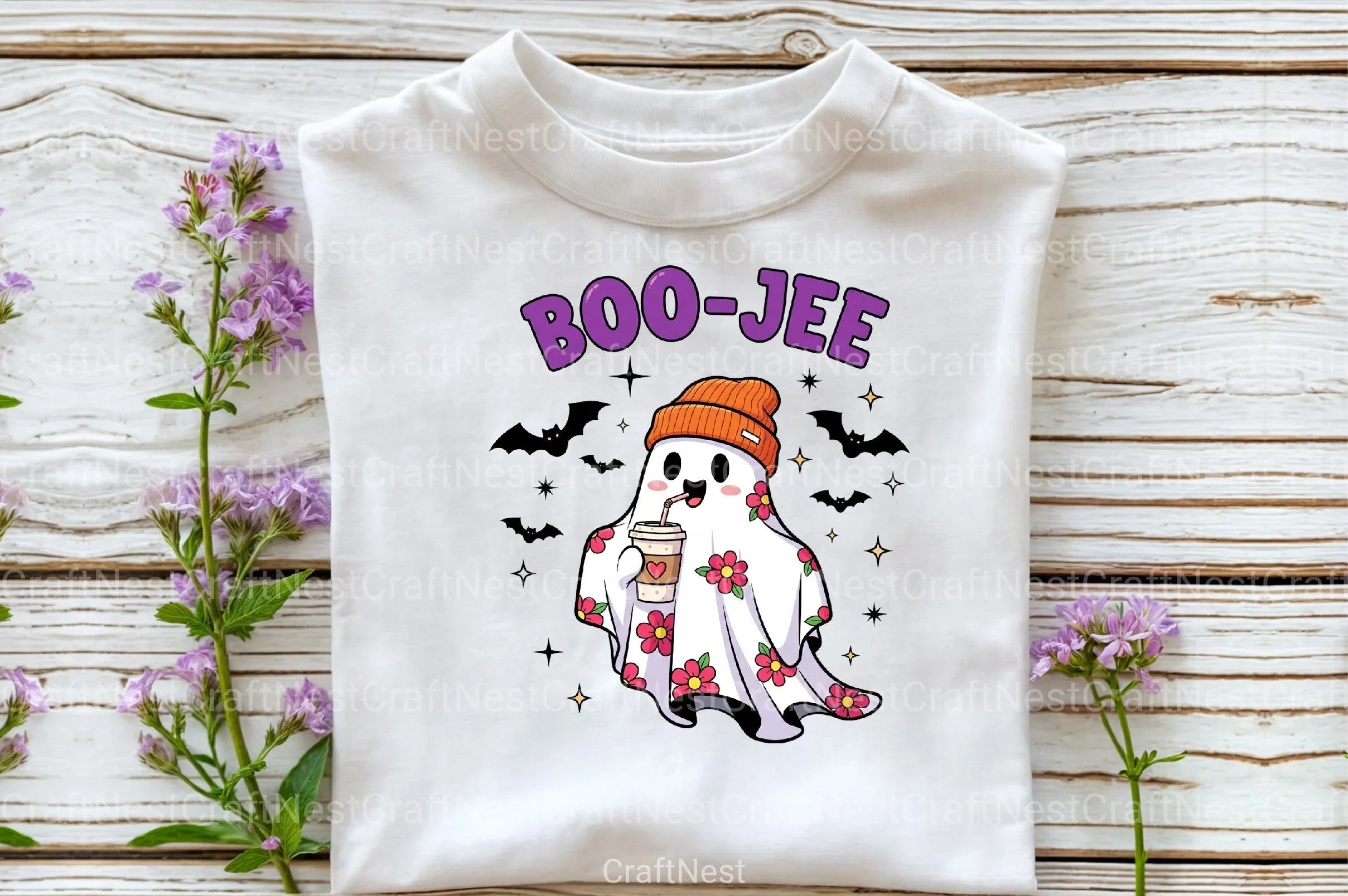 Retro Halloween Ghost Clipart Bundle 99 - CraftNest - Digital Crafting and Art