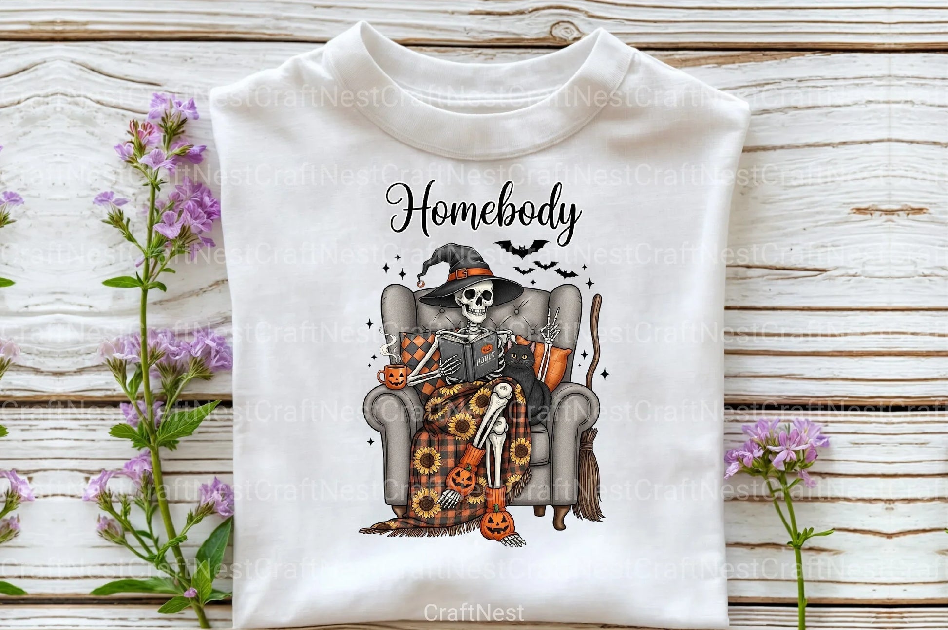 Homebody Skeleton Messy Clipart Bundle - CraftNest - Digital Crafting and Art