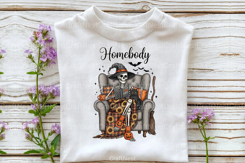 Homebody Skeleton Messy Clipart Bundle - CraftNest - Digital Crafting and Art