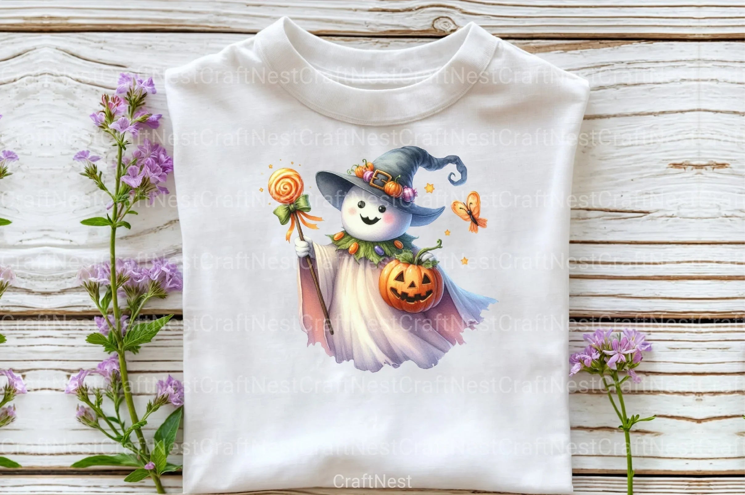 Cute Funny Ghost Pumpkin Halloween Clipart Bundle - CraftNest - Digital Crafting and Art