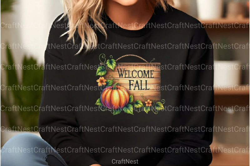 Welcome Fall Clipart Bundle 2 - CraftNest - Digital Crafting and Art