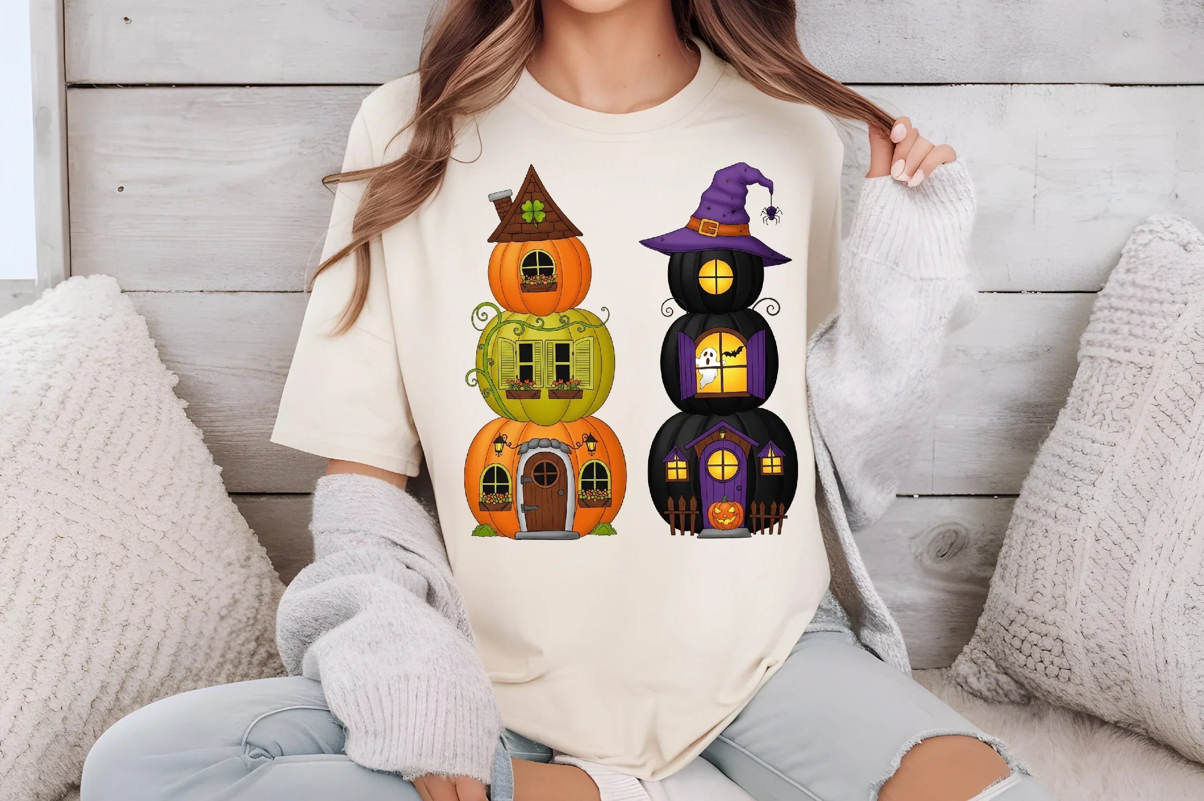 Halloween Pumpkin House Clipart Bundle - CraftNest - Digital Crafting and Art