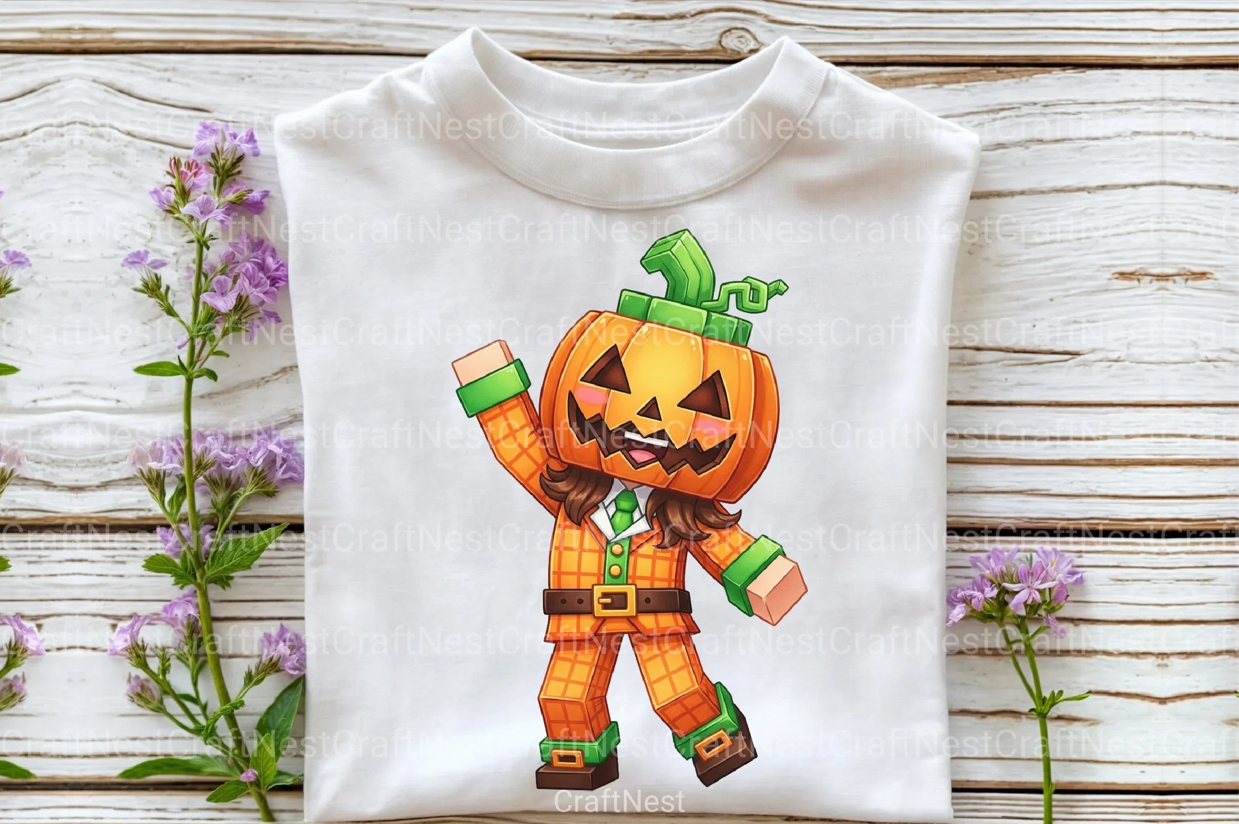 Minecraft Boy Dabbing Halloween Clipart Bundle - CraftNest - Digital Crafting and Art