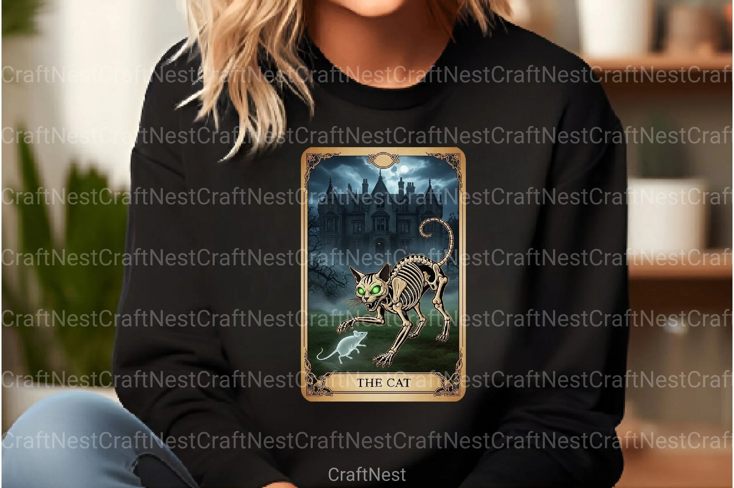 Cat Halloween Tarot Card Clipart Bundle - CraftNest - Digital Crafting and Art