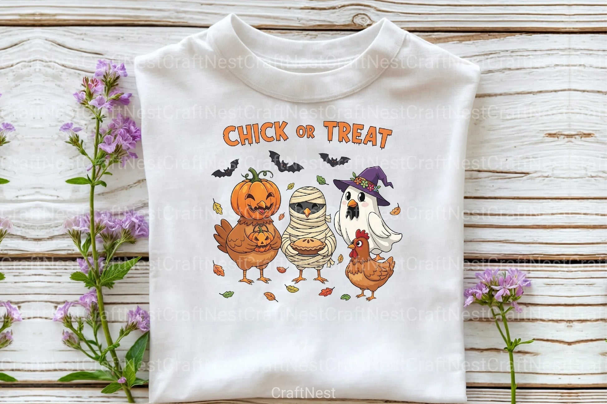 Chick or Treat: Halloween Chicken Clipart Bundle - CraftNest - Digital Crafting and Art