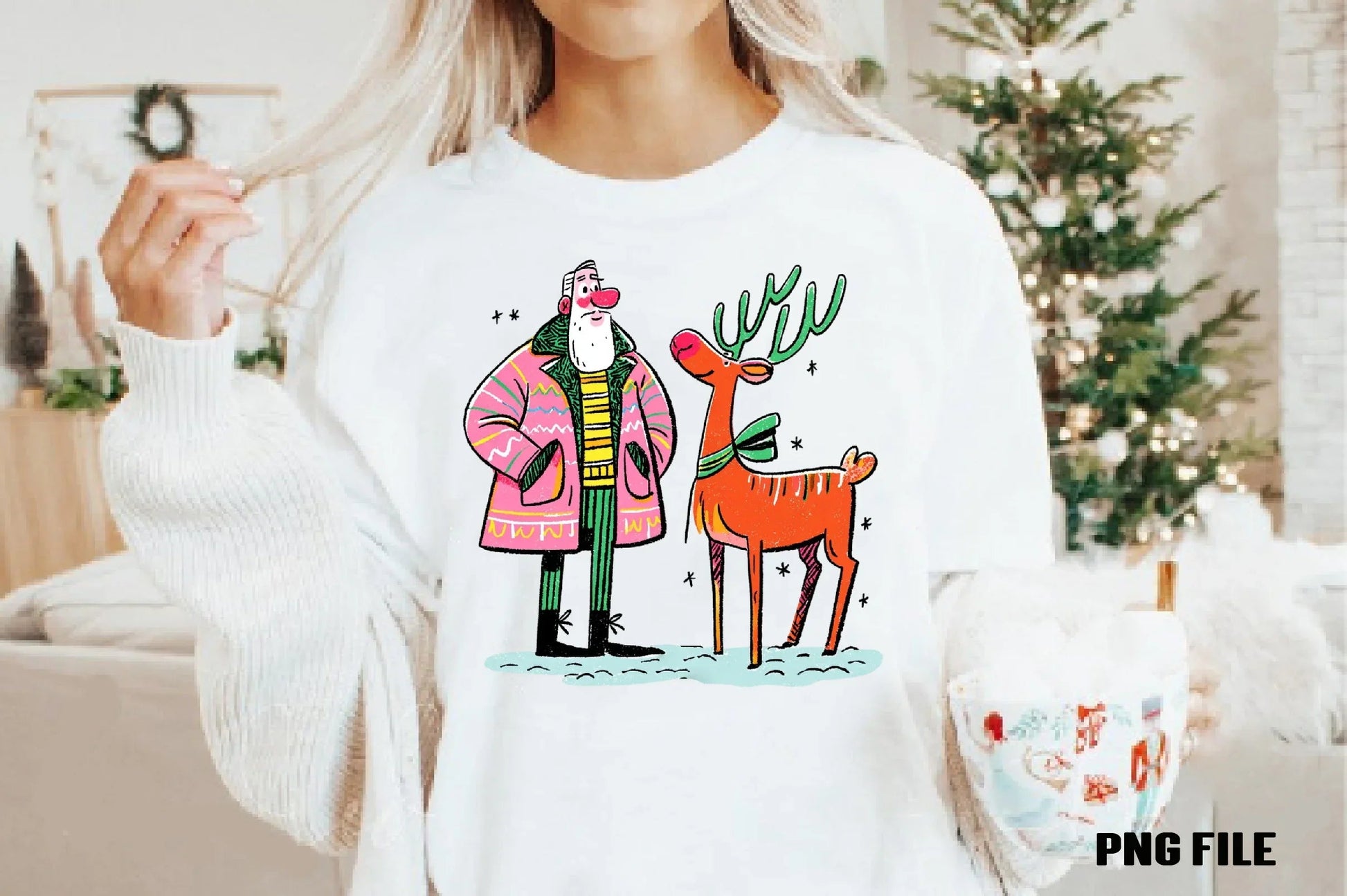 Retro Funny Christmas Santa Clipart Bundle - CraftNest - Digital Crafting and Art