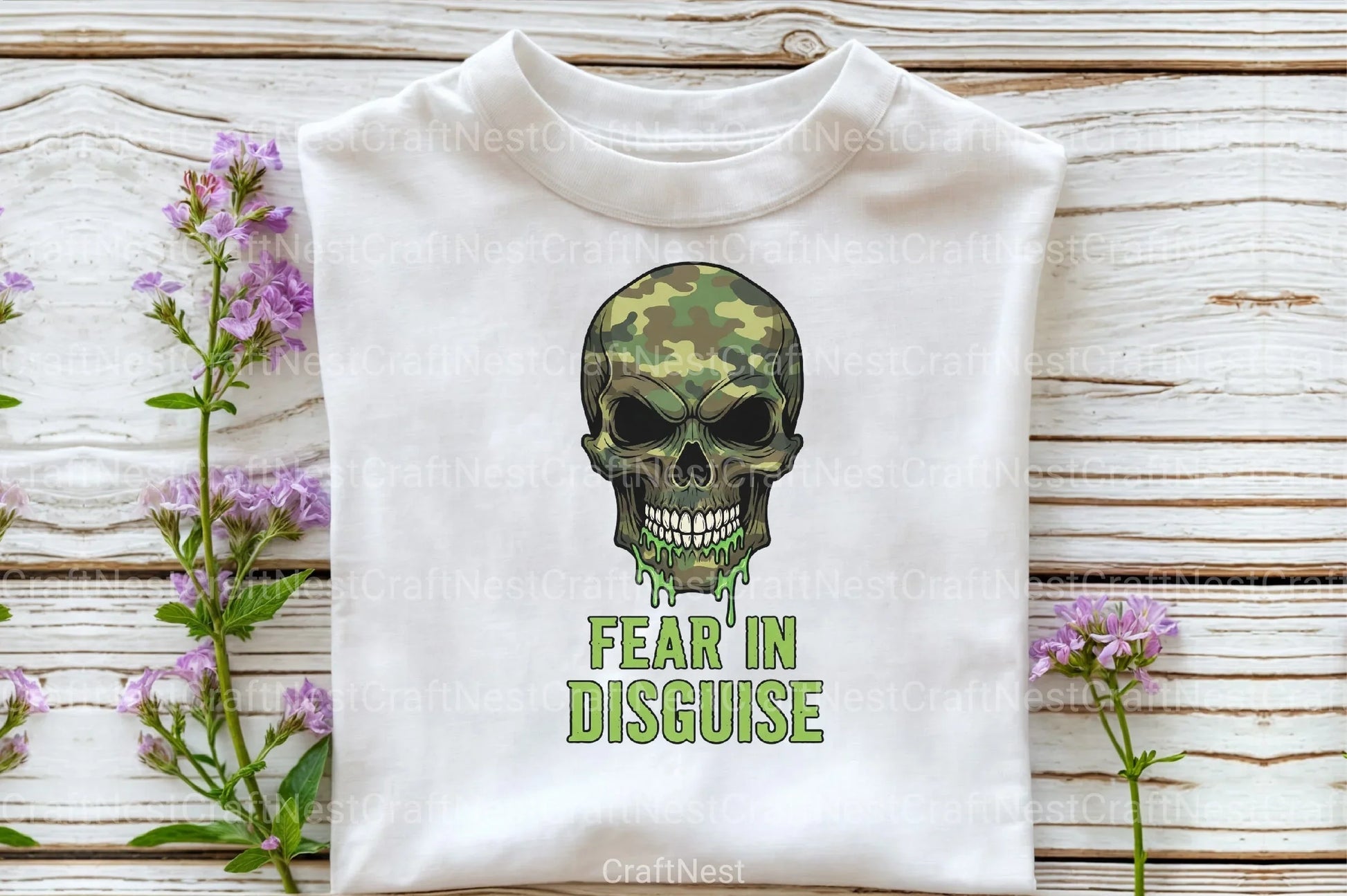 Camo Skull Halloween Clipart Bundle 157 - CraftNest - Digital Crafting and Art