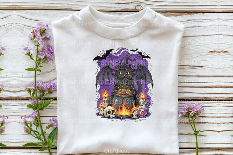 Black Cat Halloween Spooky Seas Clipart Bundle - CraftNest - Digital Crafting and Art