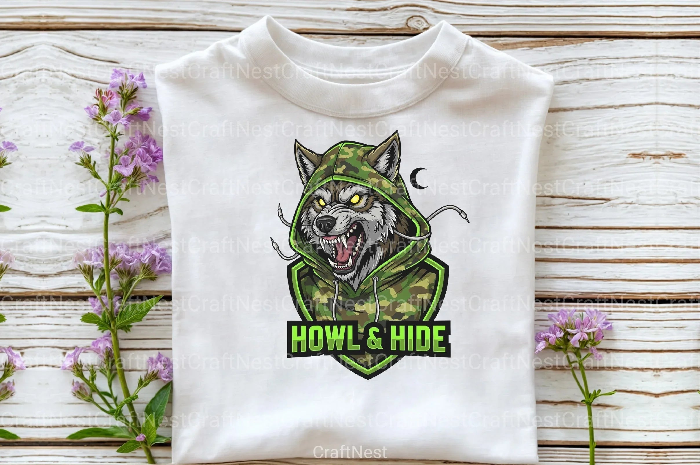 Camo Werewolf Halloween Clipart Bundle - CraftNest - Digital Crafting and Art