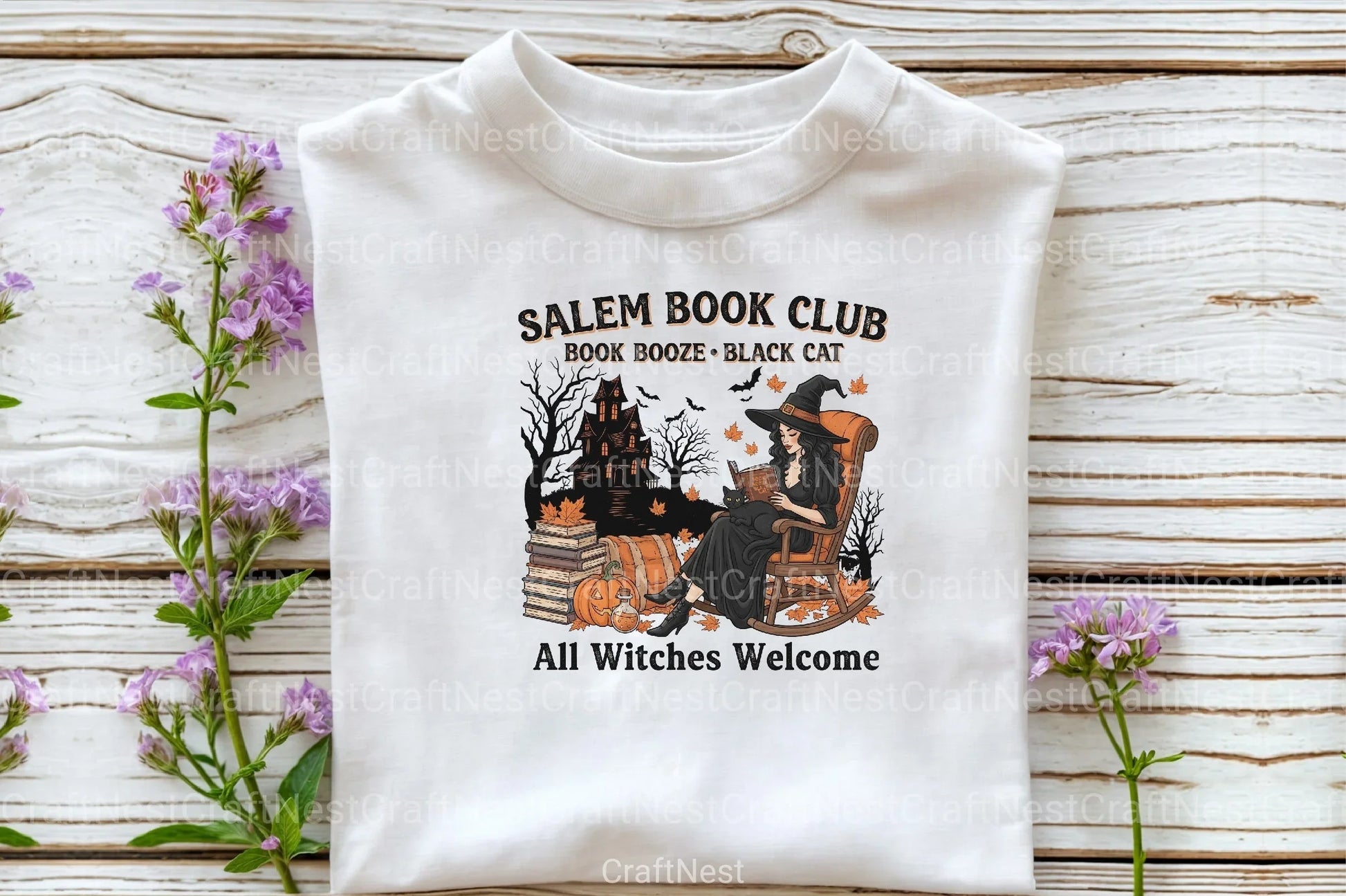 Halloween Witch Salem Book Club Clipart Bundle - CraftNest - Digital Crafting and Art