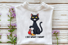 I Do What I Want Funny Cat Clipart Bundle - CraftNest - Digital Crafting and Art