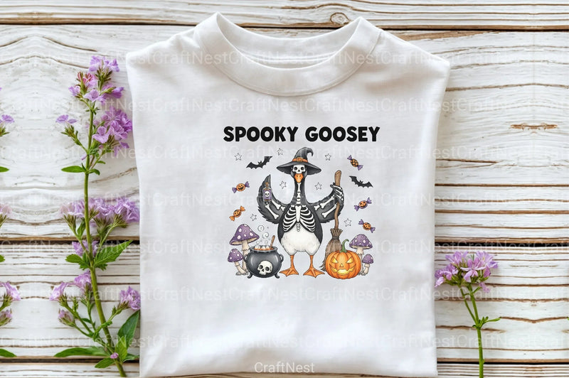 Spooky Skeleton Goose Clipart Bundle - CraftNest - Digital Crafting and Art