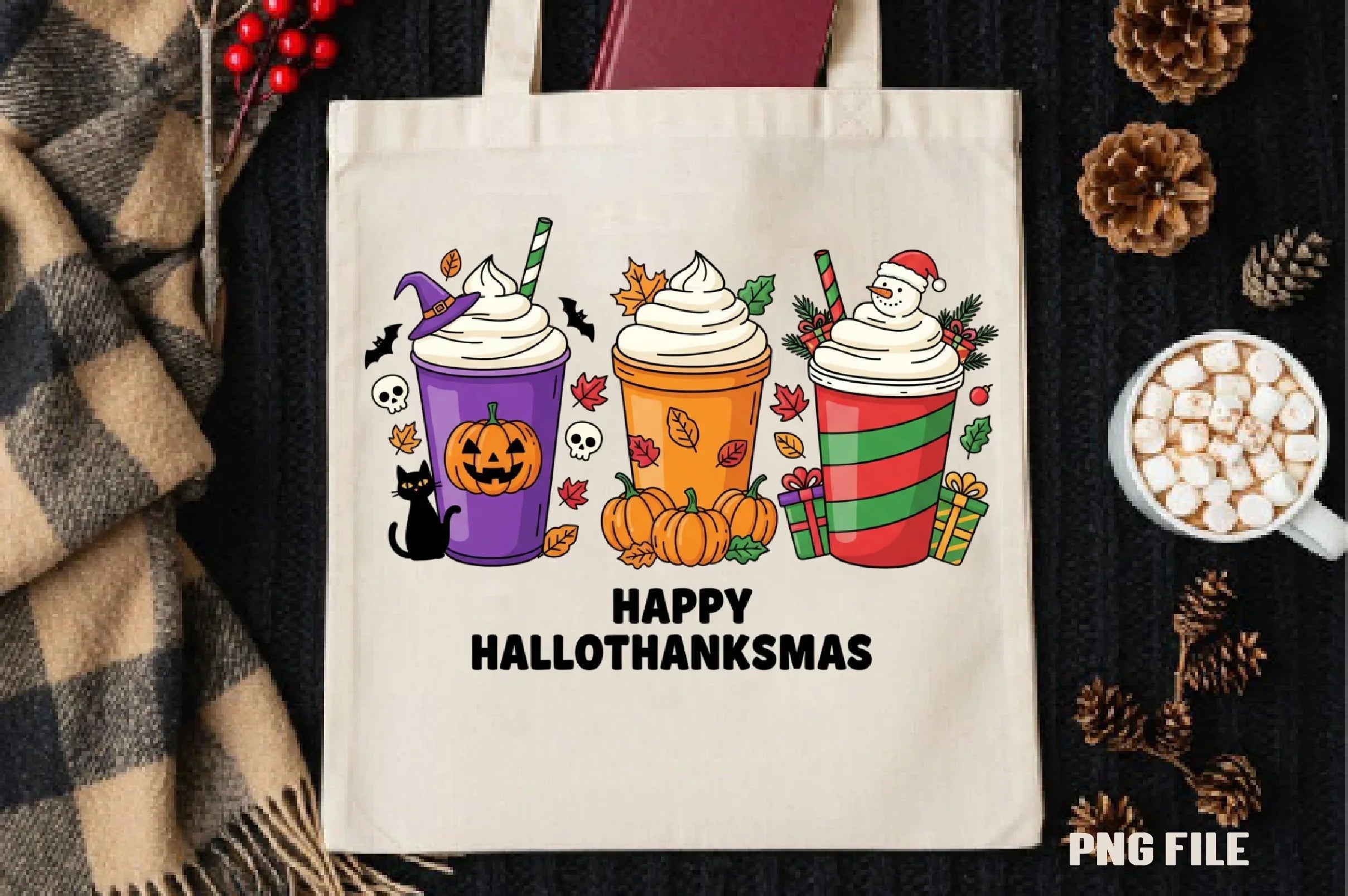 Happy Hallothanksmas Clipart Bundle - CraftNest - Digital Crafting and Art