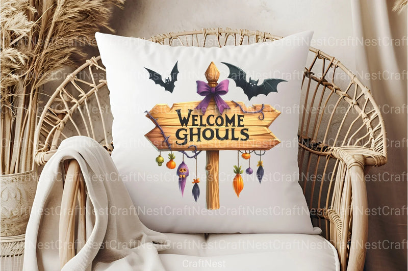 Welcome Ghouls Clipart Bundle - CraftNest - Digital Crafting and Art