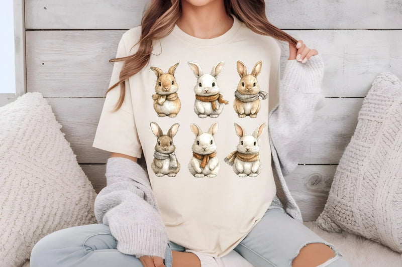 Cartoon Rabbit Clipart Bundle - CraftNest - Digital Crafting and Art