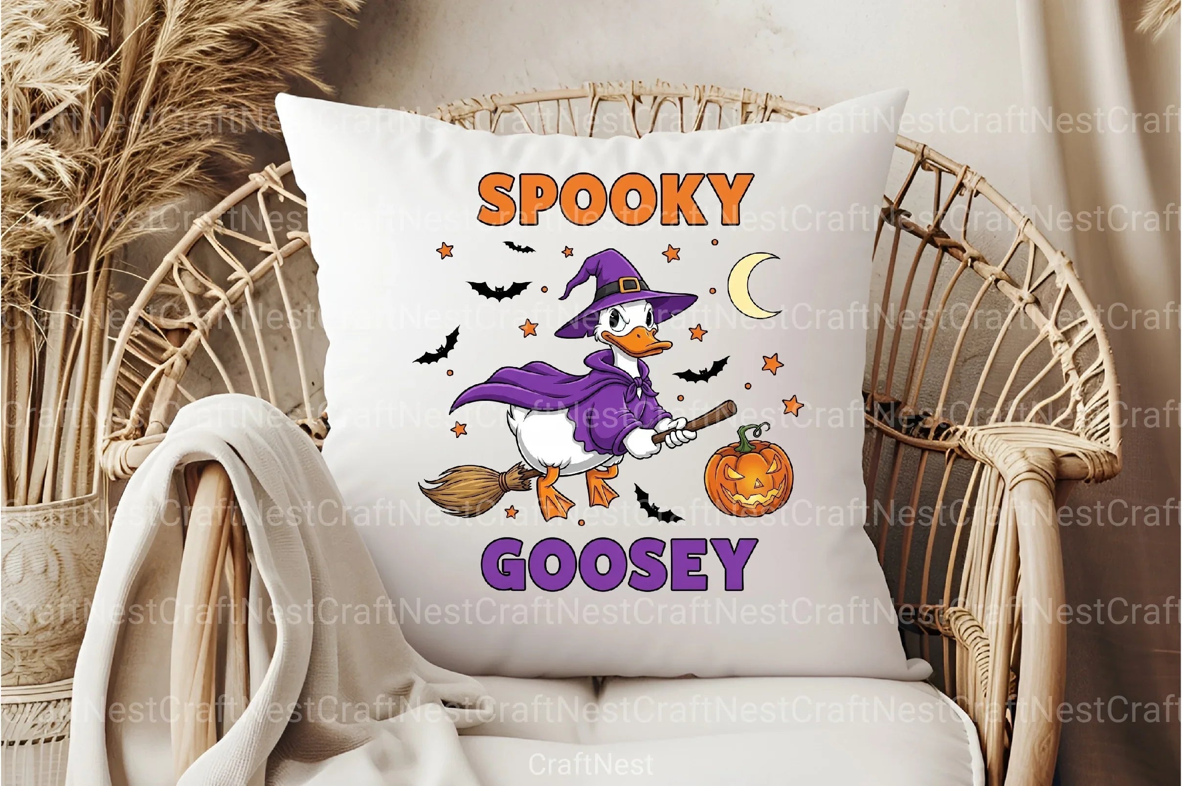 Spooky Goosey Witch Halloween Clipart Bundle - CraftNest - Digital Crafting and Art