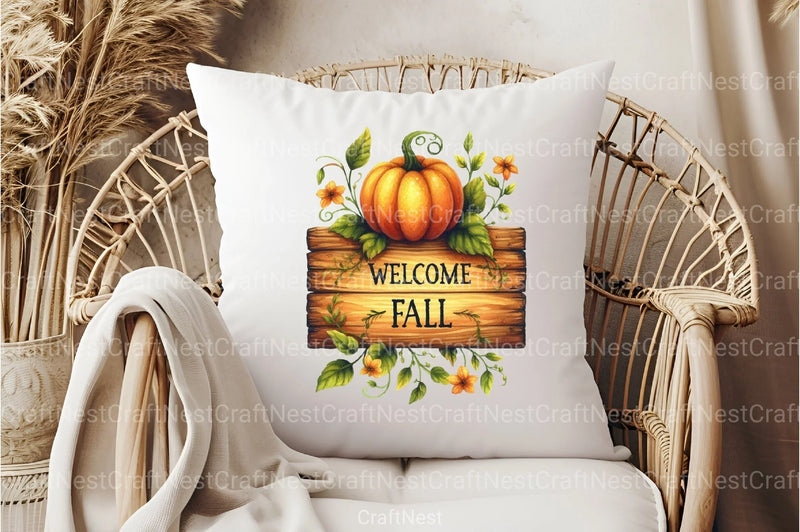 Welcome Fall Clipart Bundle 3 - CraftNest - Digital Crafting and Art