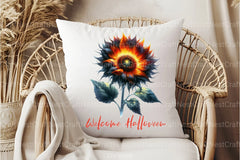 Welcome Halloween Sunflower Clipart Bundle - CraftNest - Digital Crafting and Art