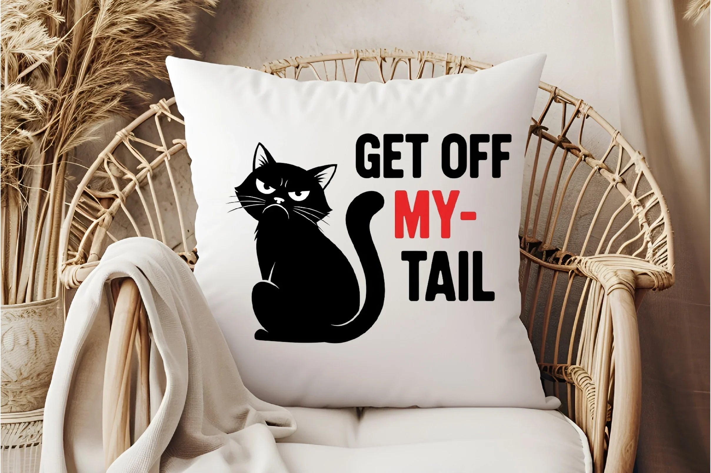 Get Off My Tail Cat Design Clipart Bundle - CraftNest - Digital Crafting and Art
