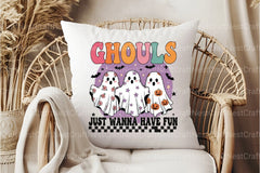 Retro Halloween Ghouls Clipart Bundle - CraftNest - Digital Crafting and Art