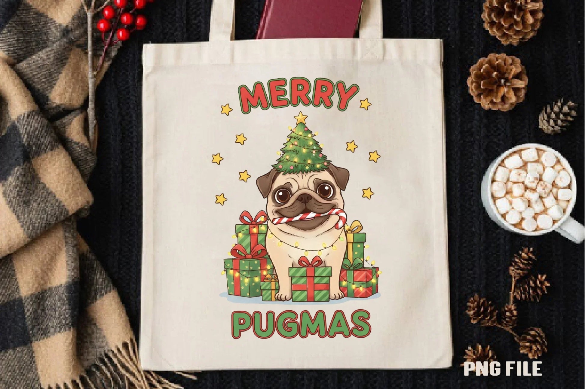 Merry Christmas Dog Clipart Bundle - CraftNest - Digital Crafting and Art