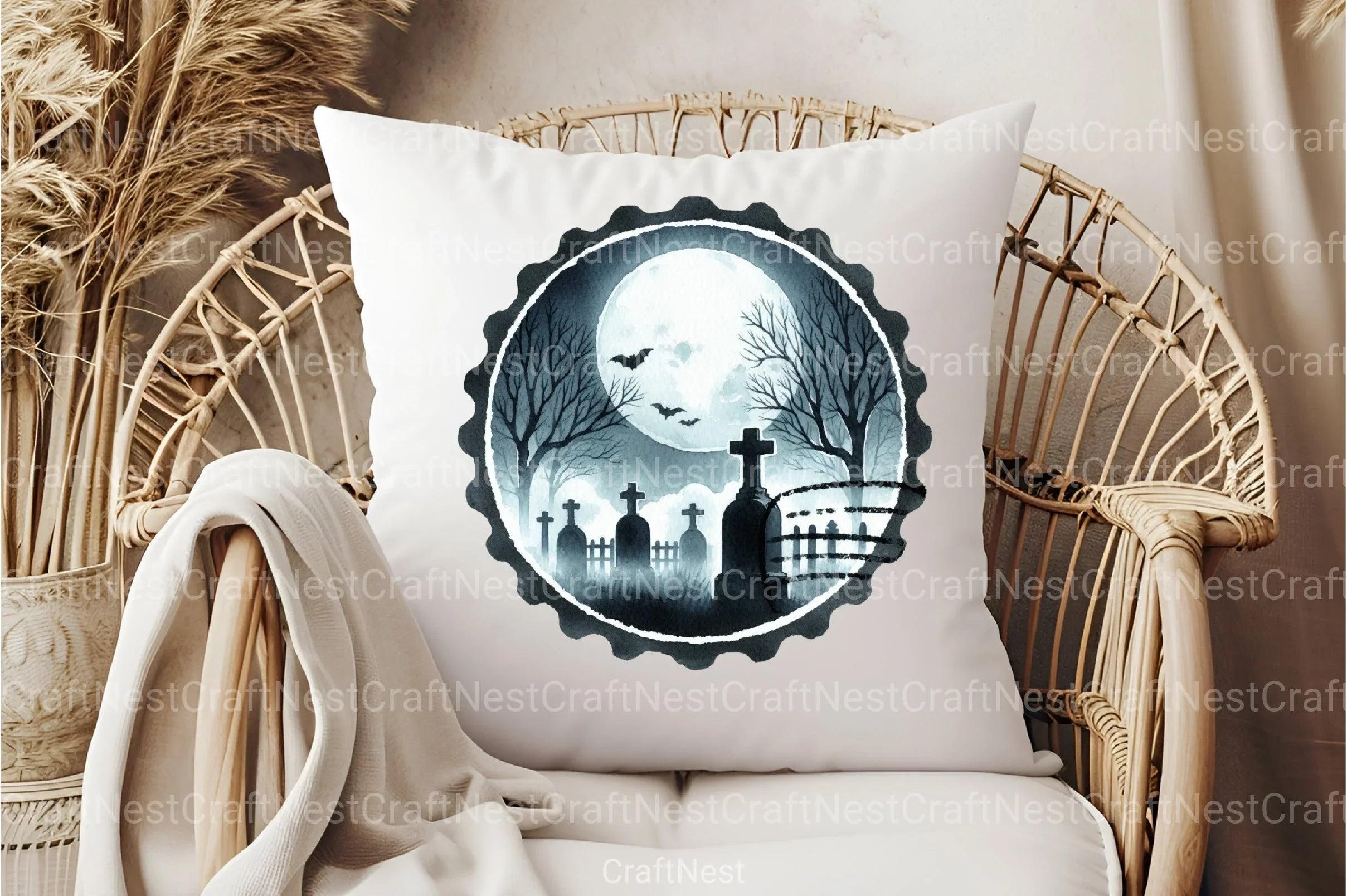 Halloween Stamp Clipart Bundle 99 - CraftNest - Digital Crafting and Art