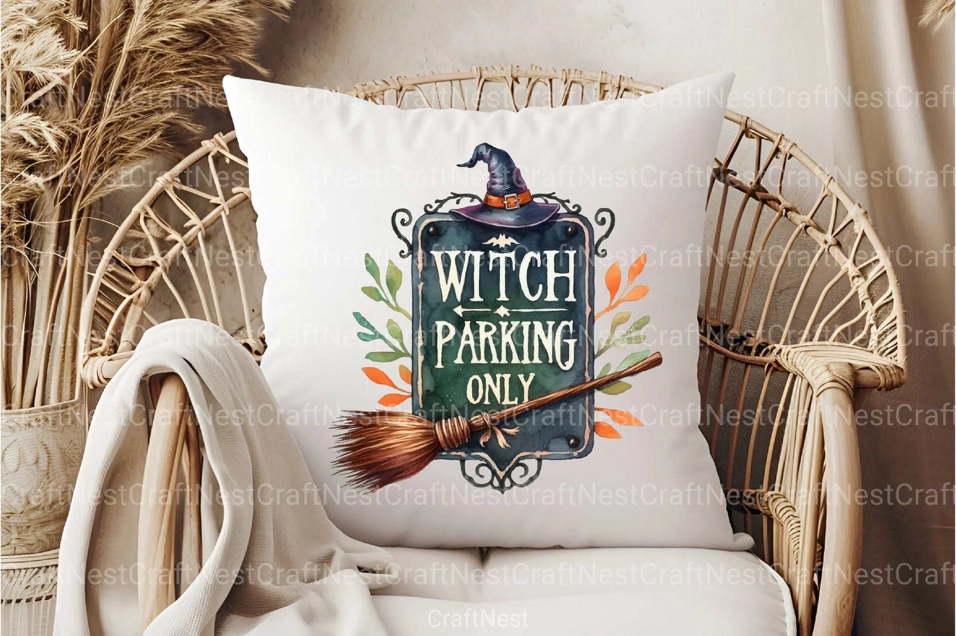 Witch Parking Only Clipart Bundle - CraftNest - Digital Crafting and Art