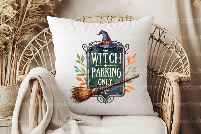 Witch Parking Only Clipart Bundle - CraftNest - Digital Crafting and Art