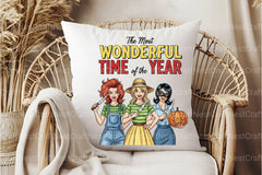 Retro Halloween Vintage Horror Girls Clipart Bundle - CraftNest - Digital Crafting and Art