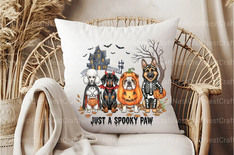 Spooky Paw Halloween Dog Clipart Bundle - CraftNest - Digital Crafting and Art