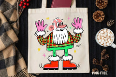 Retro Funny Christmas Santa Clipart Bundle - CraftNest - Digital Crafting and Art