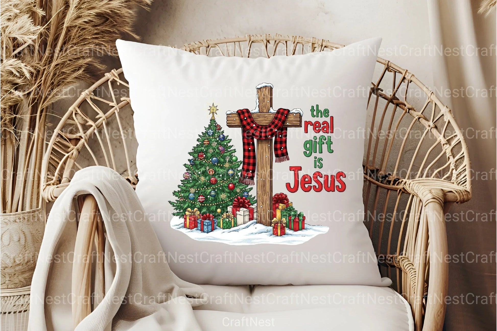 Real Gift Jesus Christmas Clipart Bundle - CraftNest - Digital Crafting and Art