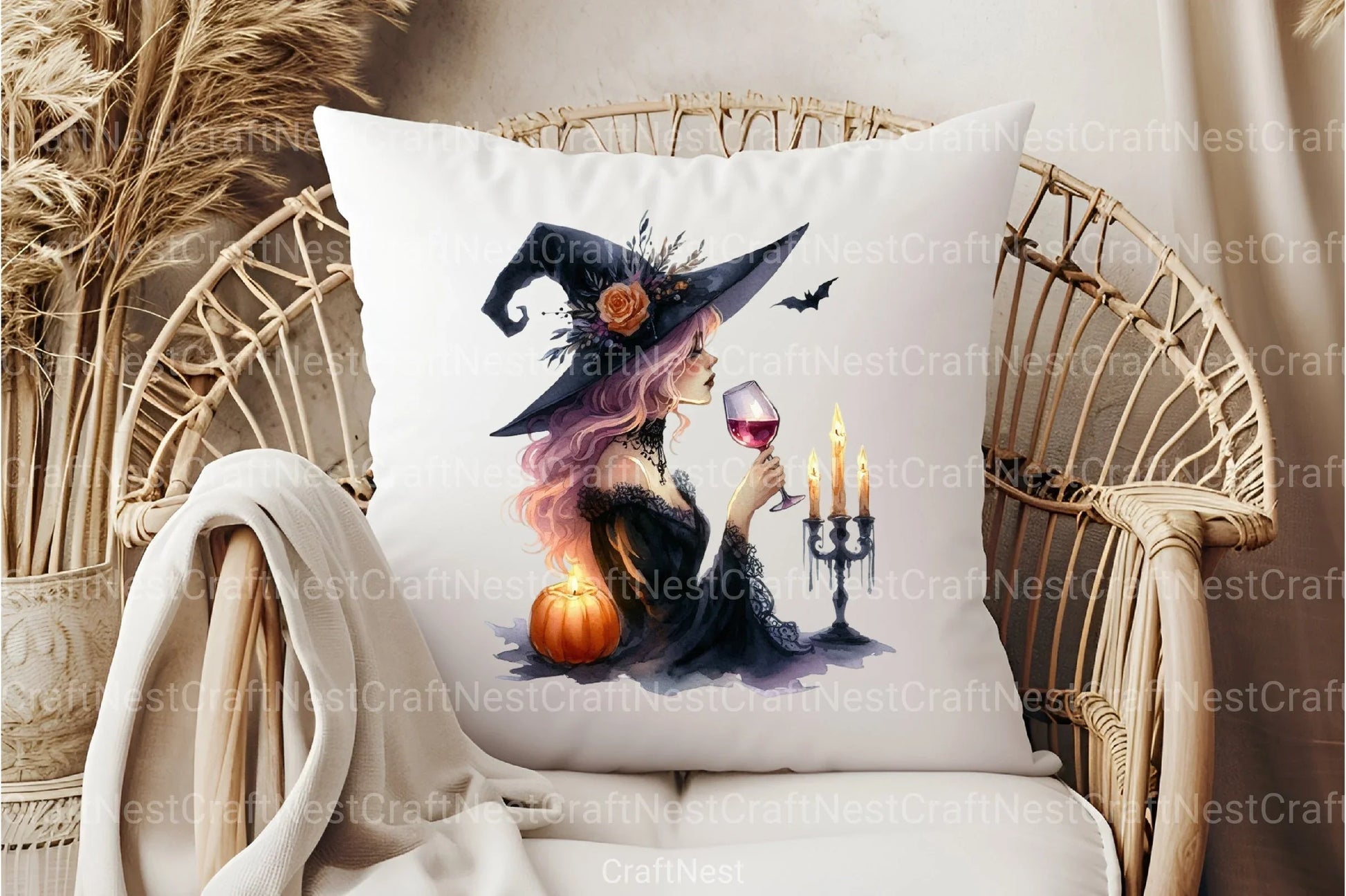 Halloween Wine Tasting Clipart Bundle - CraftNest - Digital Crafting and Art