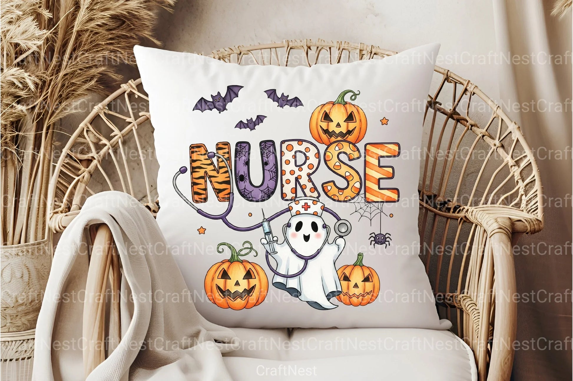 Spooky Nurse Halloween Clipart Bundle - CraftNest - Digital Crafting and Art