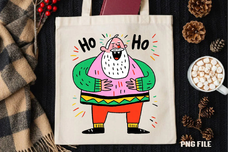 Retro Funny Christmas Santa Clipart Bundle - CraftNest - Digital Crafting and Art