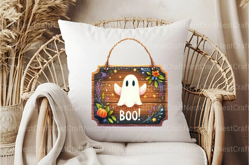 Boo Clipart Bundle: Spooky Graphics Collection - CraftNest - Digital Crafting and Art