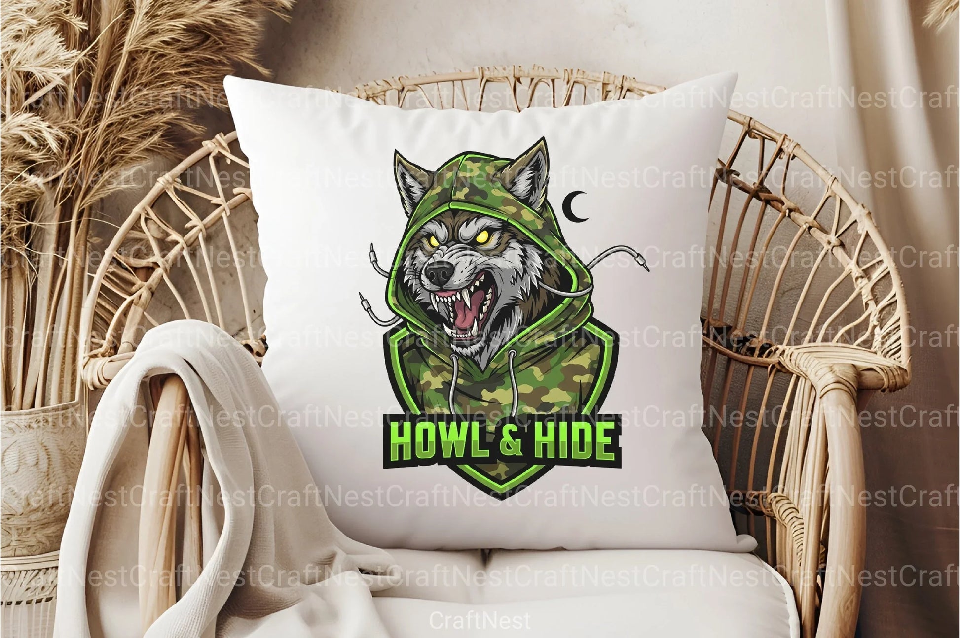 Camo Werewolf Halloween Clipart Bundle - CraftNest - Digital Crafting and Art