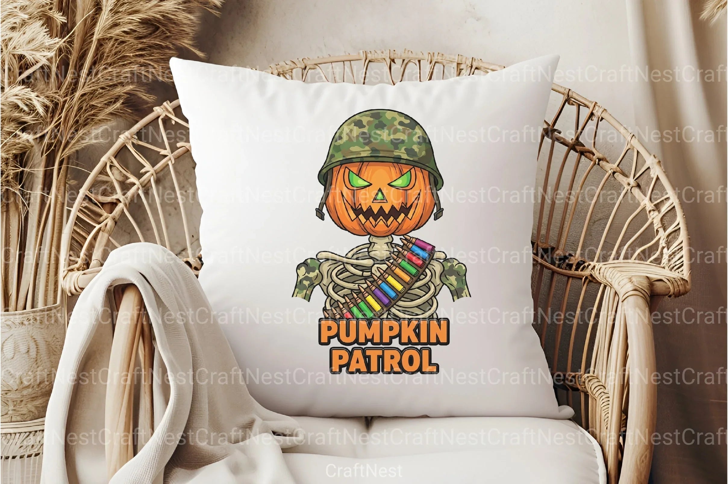 Camo Pumpkin Halloween Clipart Bundle 157 - CraftNest - Digital Crafting and Art