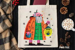 Retro Funny Christmas Santa Clipart Bundle - CraftNest - Digital Crafting and Art